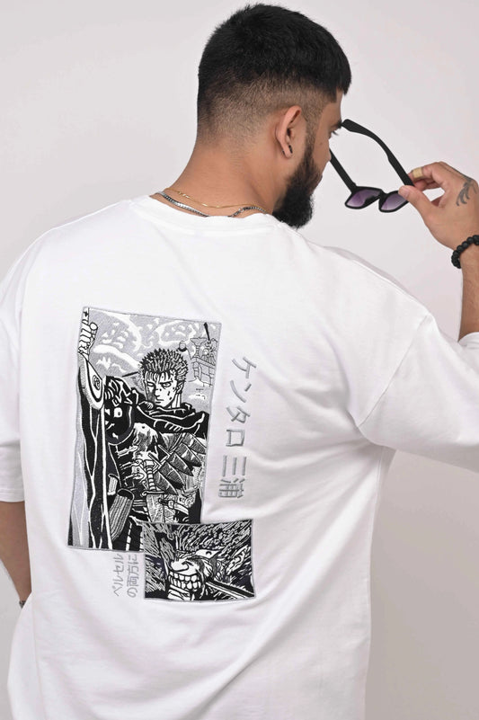 Berserk Embroidered Oversized T-Shirt