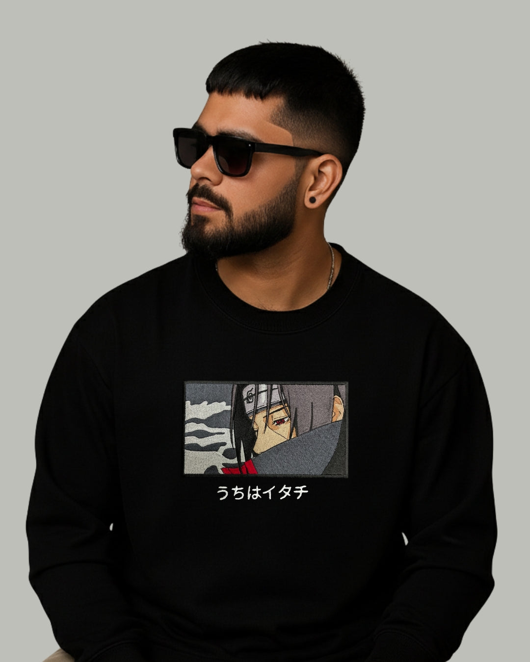 Itachi Embroidered Sweatshirt