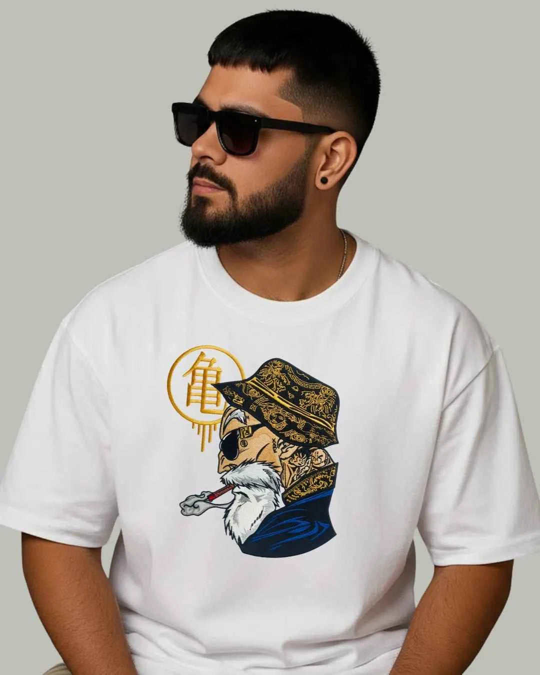 Master Roshi Embroidered Oversized T-Shirt