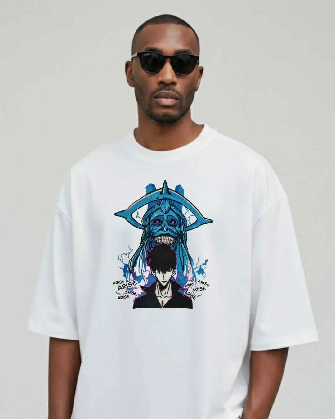 Solo Leveling “Arise” Embroidered Oversized T-Shirt