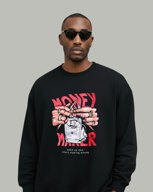 Money Maker Embroidered Sweatshirt