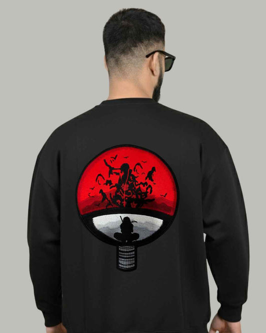 Itachi Clan Symbol Embroidered Sweatshirt
