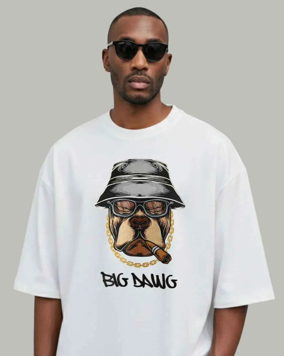 Big Dawg Embroidered Oversized T-Shirt