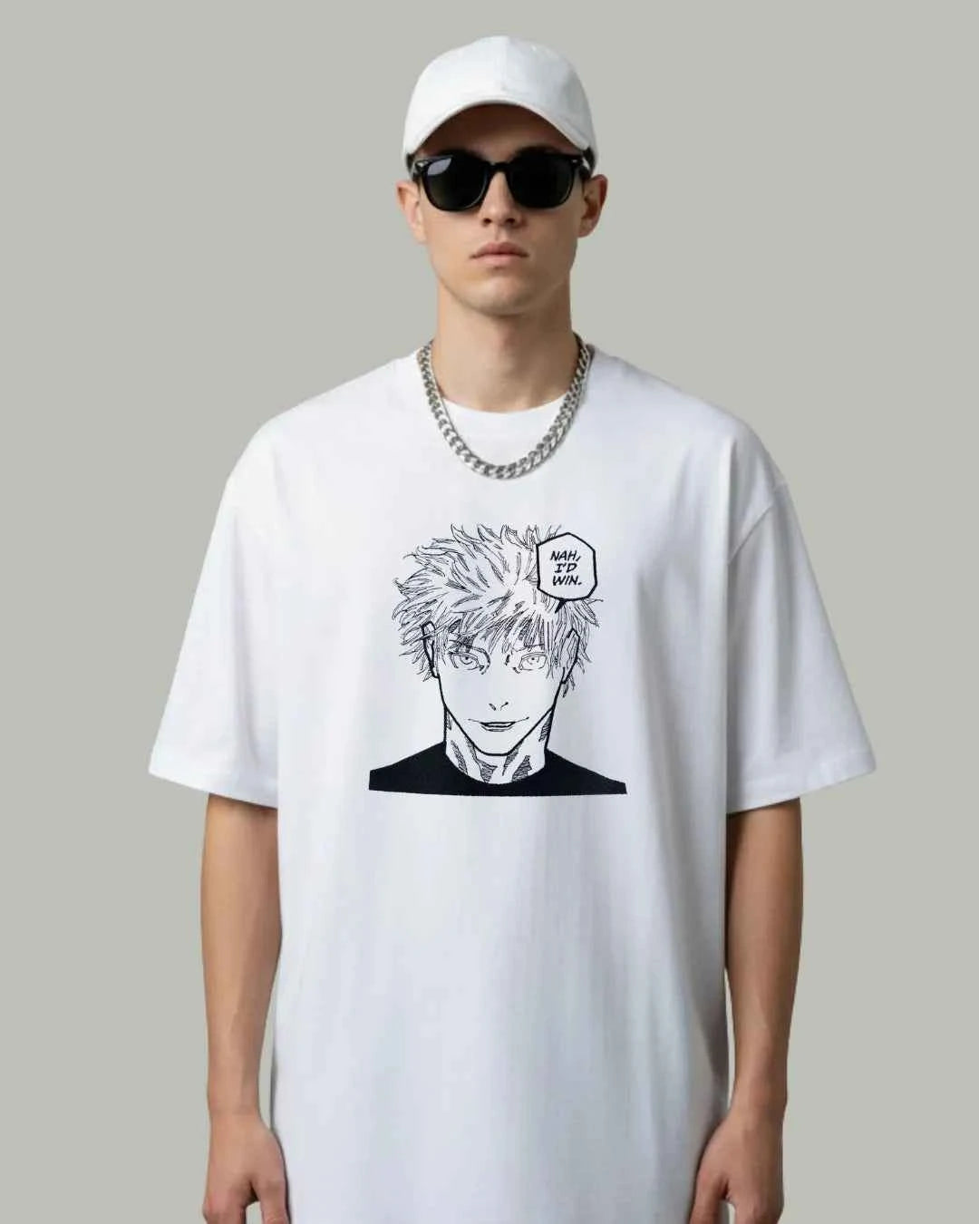 Gojo Embroidered Oversized T-Shirt