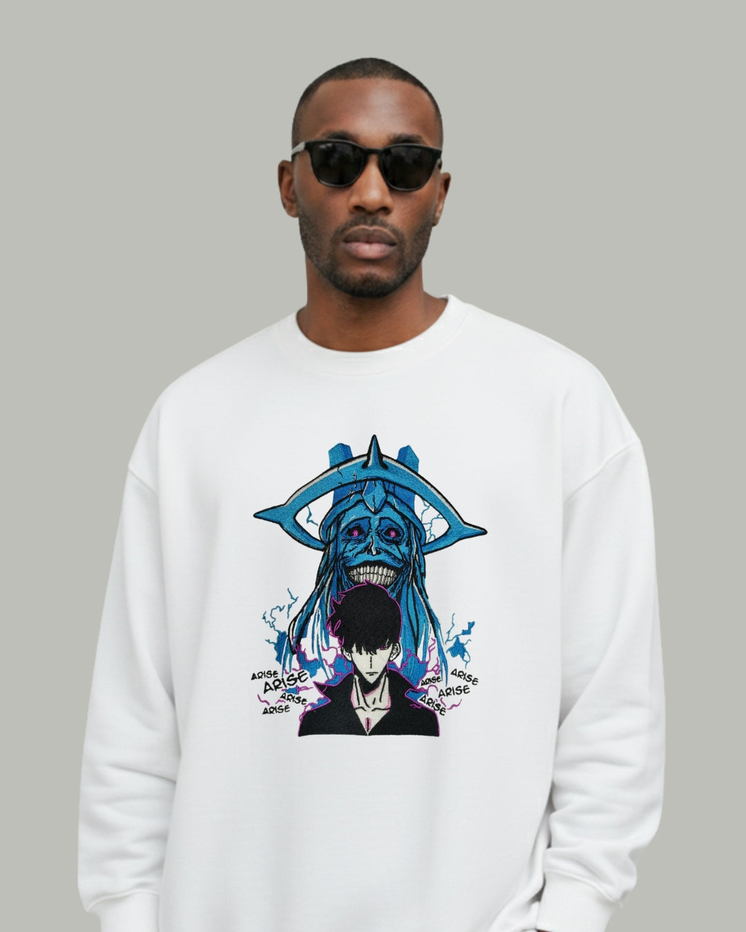 Solo Leveling “Arise” Embroidered Sweatshirt