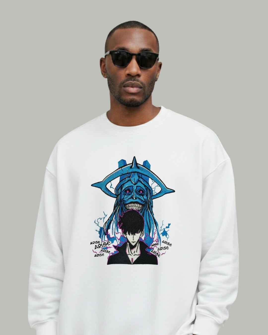 Solo Leveling “Arise” Embroidered Sweatshirt