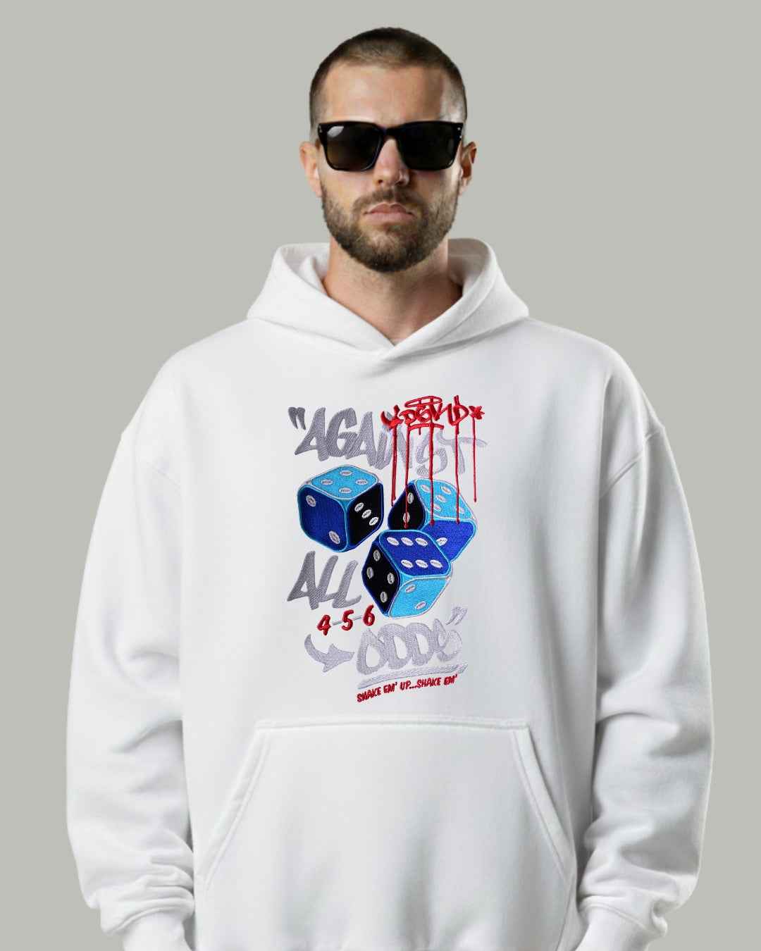 Against All Odds Embroidered Hoodie