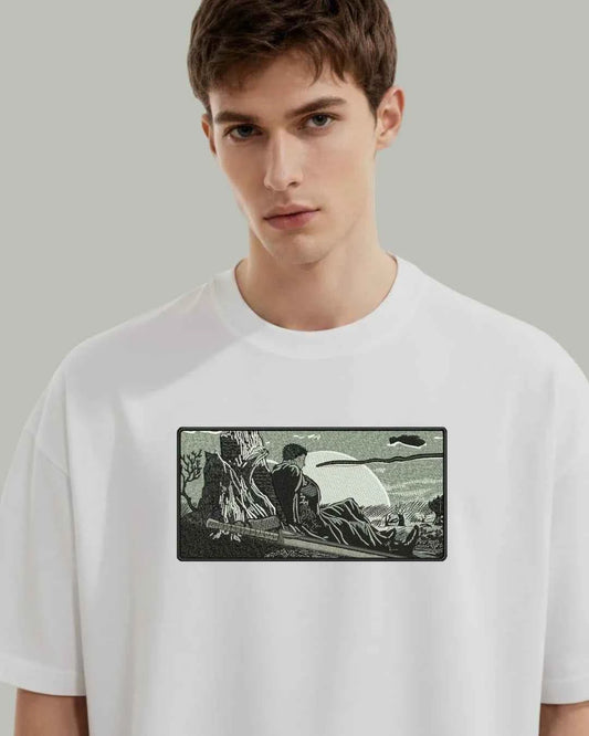 Guts Berserk Embroidered Oversized T-Shirt