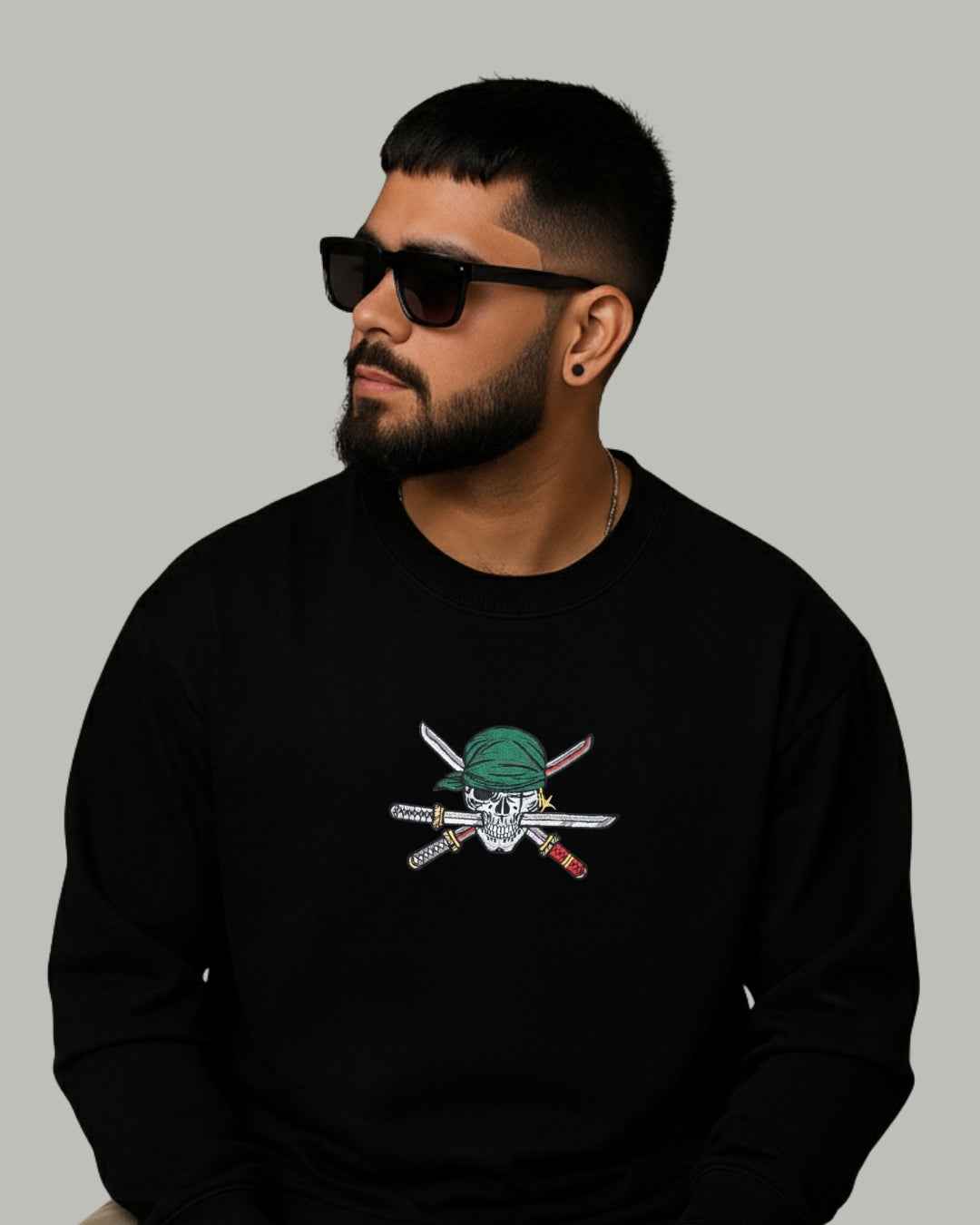 Zoro Aura Power Embroidered Sweatshirt