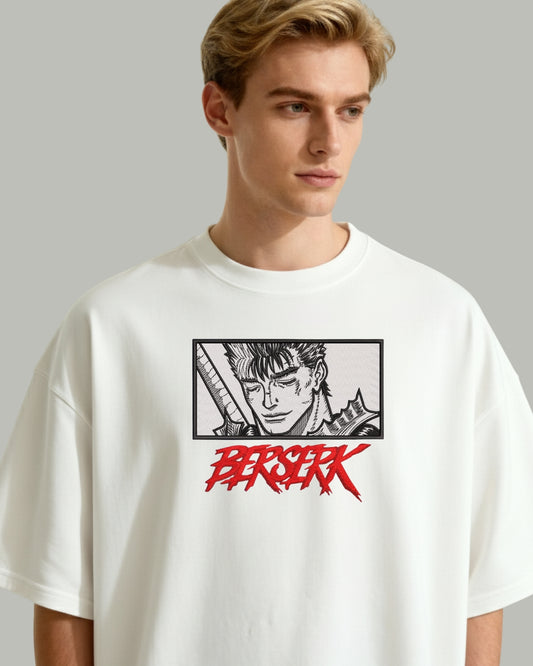 Berserk “Black Swordsman” Oversized Embroidered T-Shirt