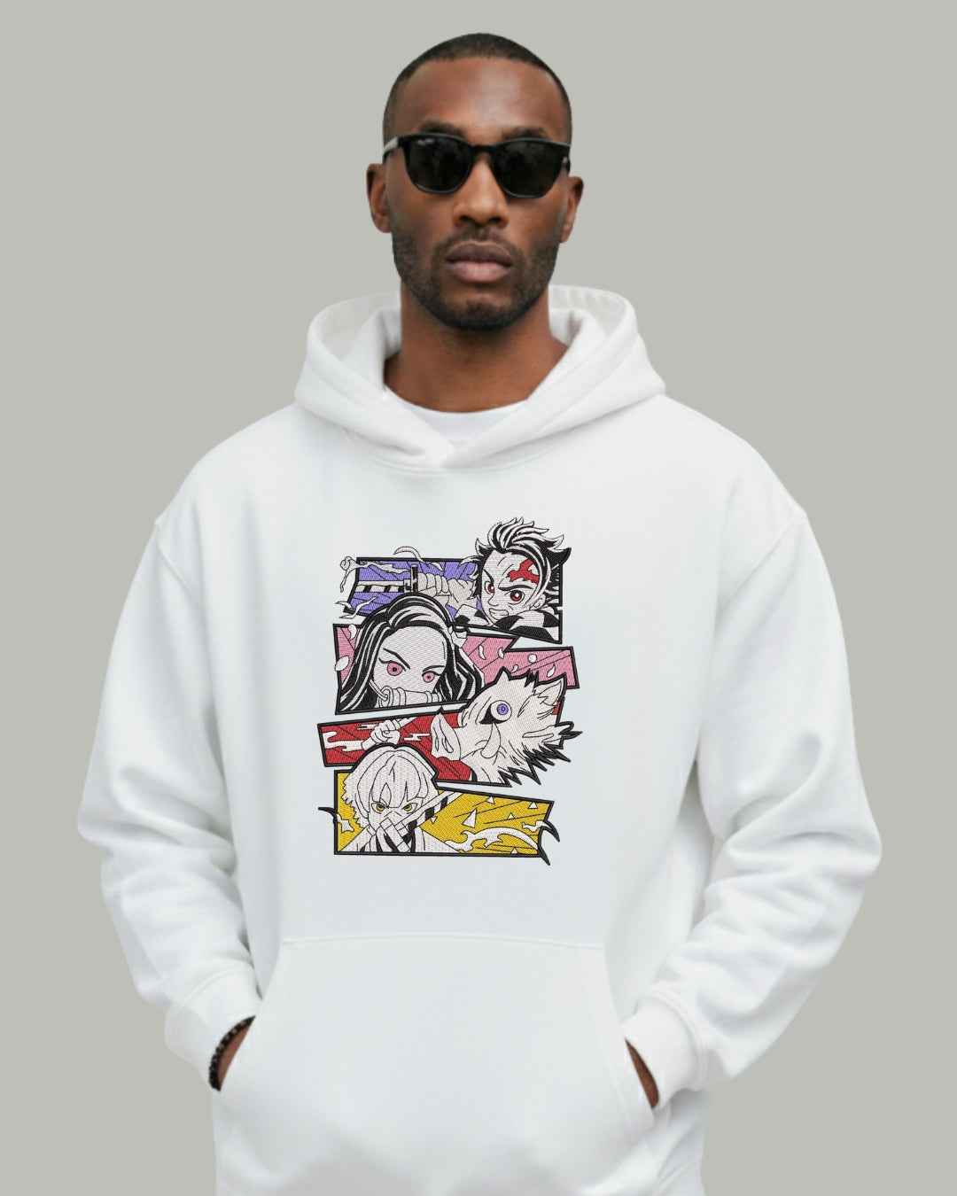Demon Slayer Core Four Embroidered Hoodie