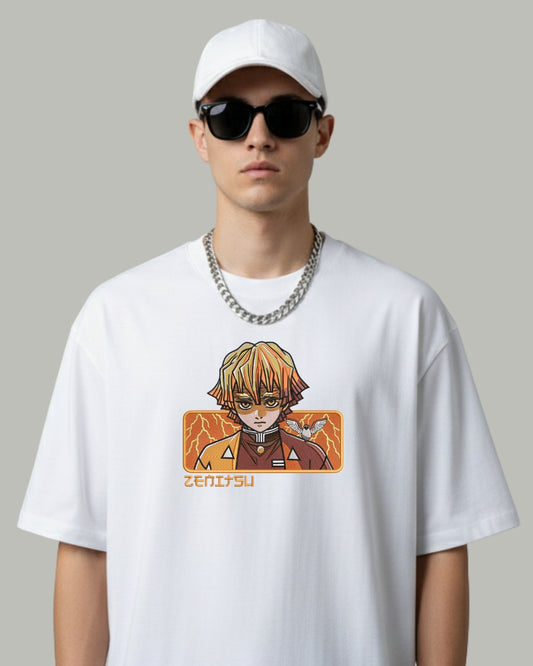 Zenitsu Embroidered Oversized T-Shirt