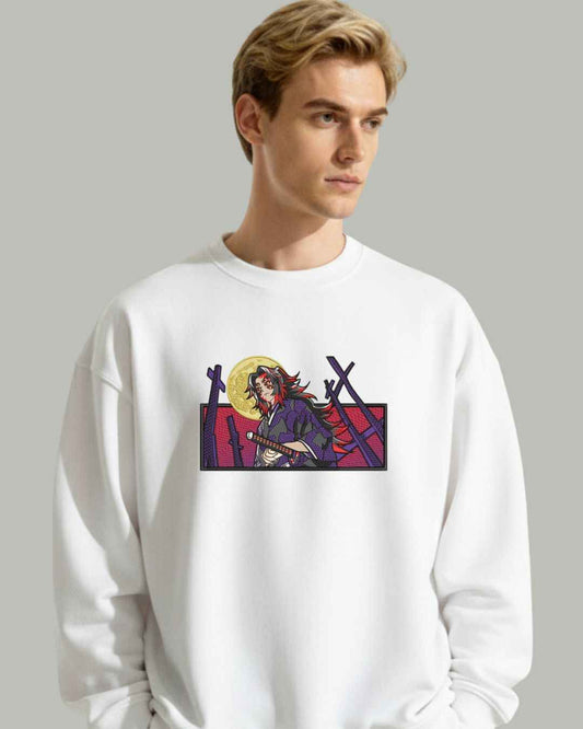 Kokushibo Embroidered Sweatshirt