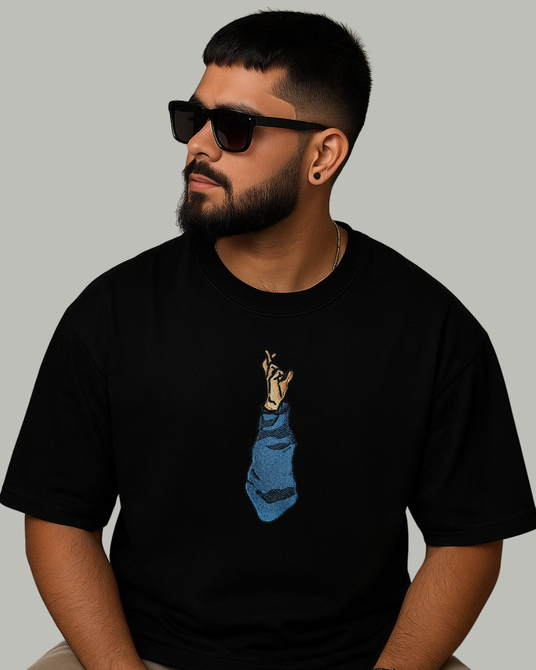 Satoru Gojo Embroidered Oversized T-Shirt