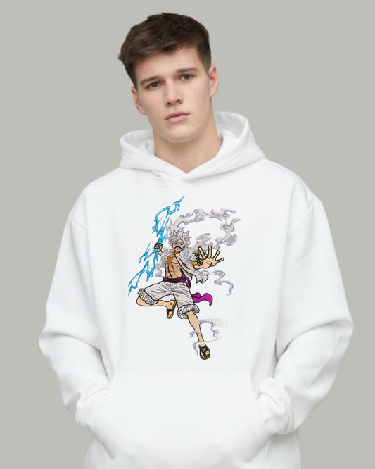 Luffy Nika (Front) Embroidered Hoodie