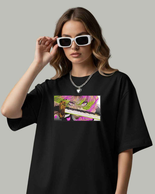 Mitsuri Embroidered Oversized T-Shirt