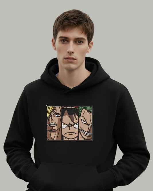 Sanji x Luffy x Zoro Embroidered Hoodie