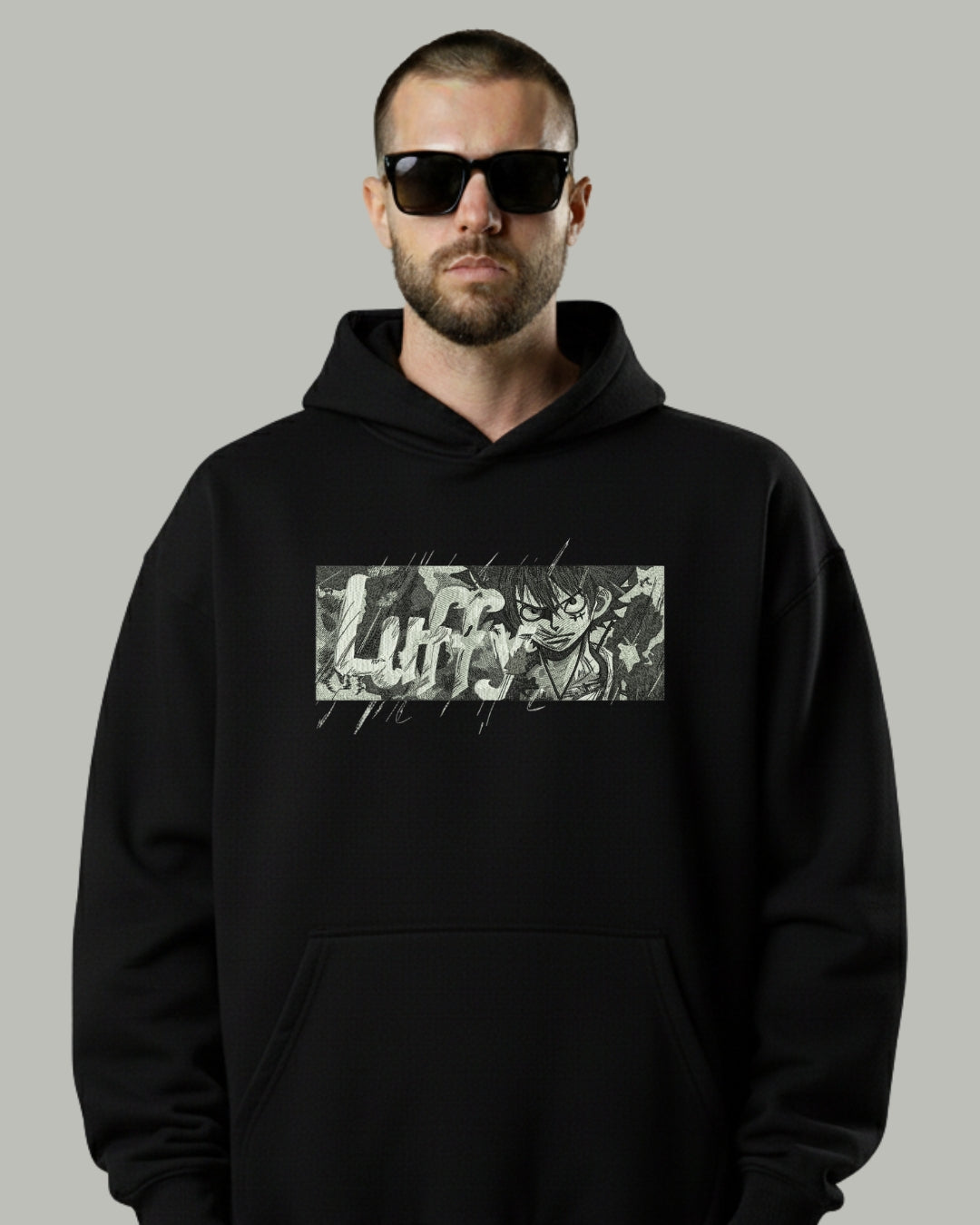 Luffy Embroidered Hoodie