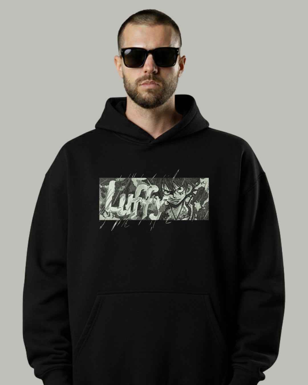 Luffy Embroidered Hoodie