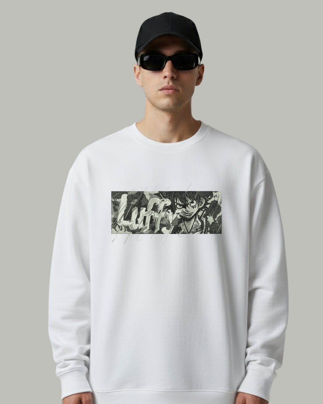 Luffy Embroidered Sweatshirt