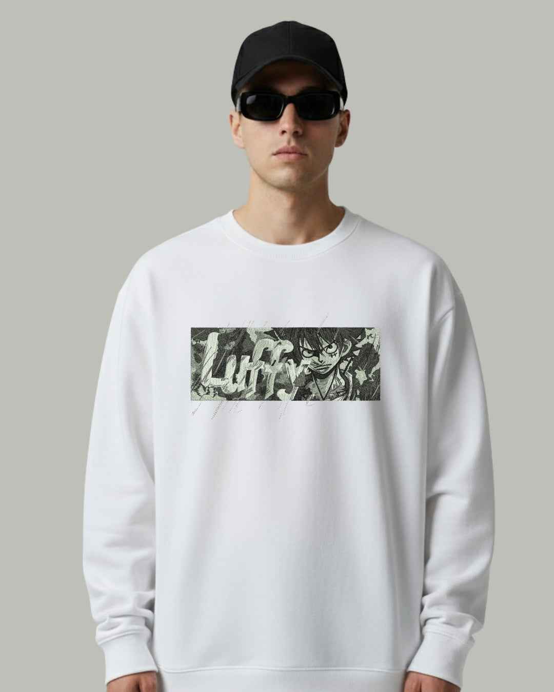 Luffy Embroidered Sweatshirt