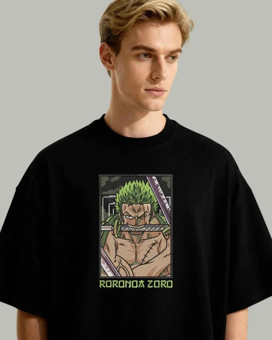 Zoro Embroidered Oversized T-Shirt