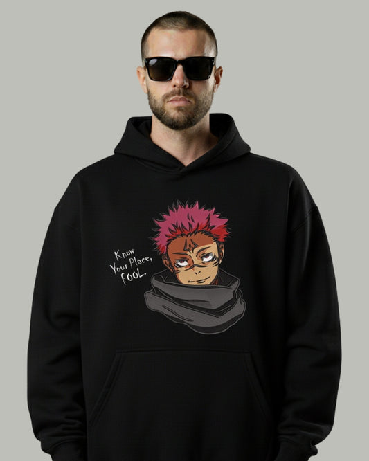Sukuna “Know Your Place” Embroidered Hoodie
