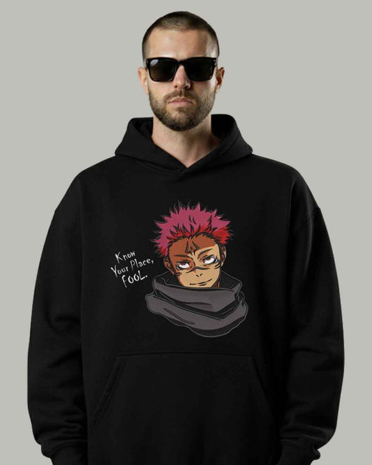 Sukuna “Know Your Place” Embroidered Hoodie