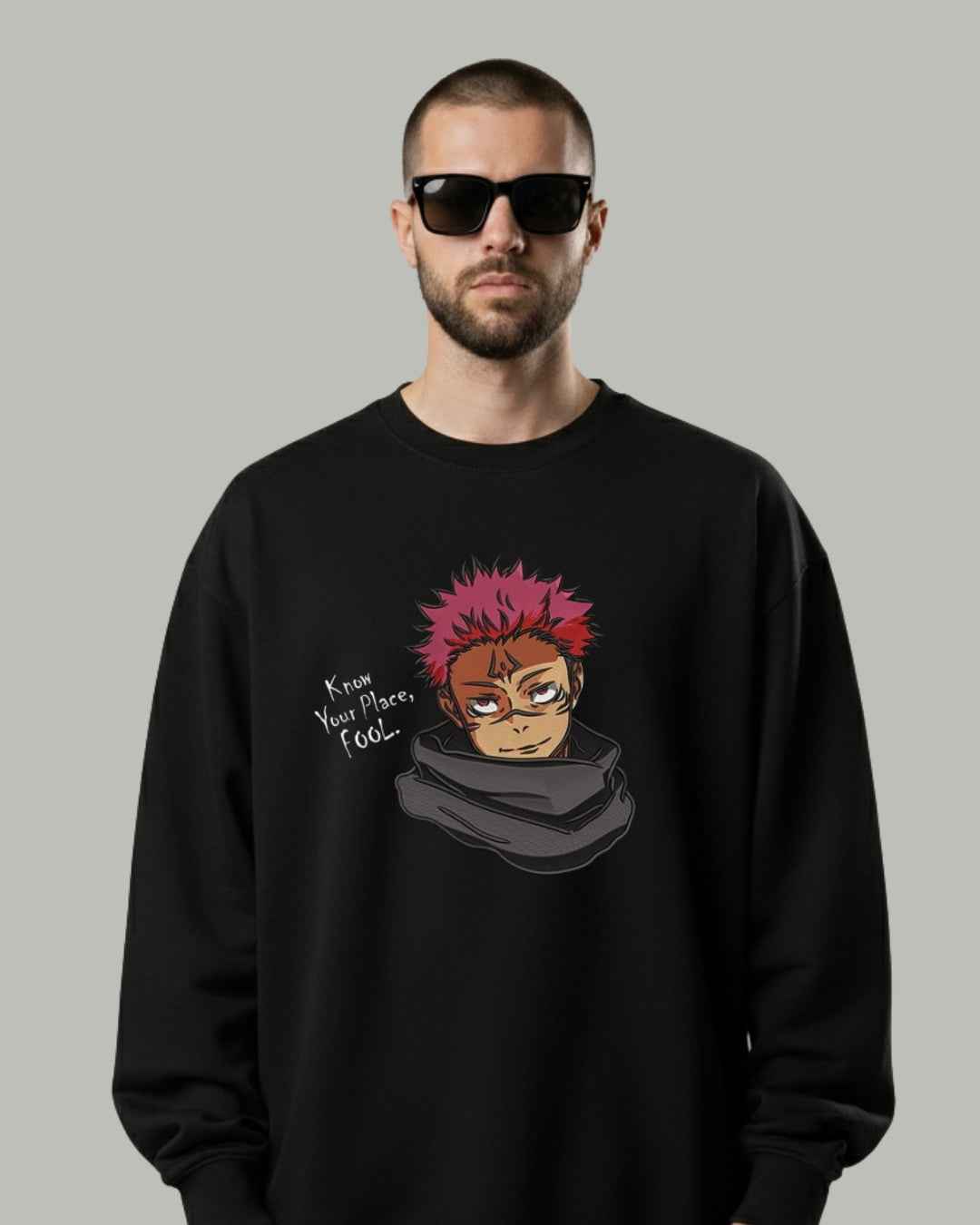 Sukuna “Know Your Place” Embroidered Sweatshirt