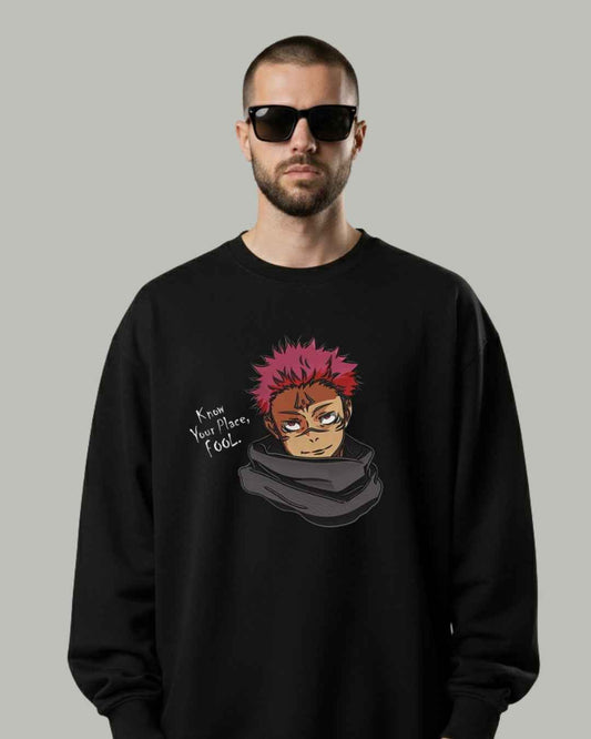 Sukuna “Know Your Place” Embroidered Sweatshirt
