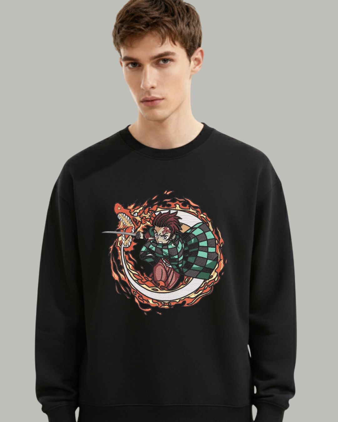 Tanjiro Embroidered Sweatshirt