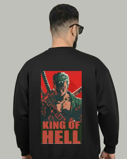 Roronoa Zoro King of Hell Embroidered Sweatshirt