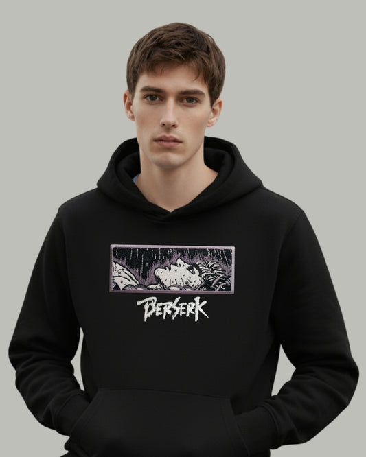 Berserk Embroidered Manga Panel Hoodie