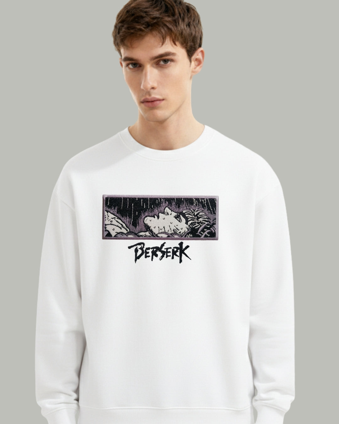 Berserk Embroidered Manga Panel Sweatshirt