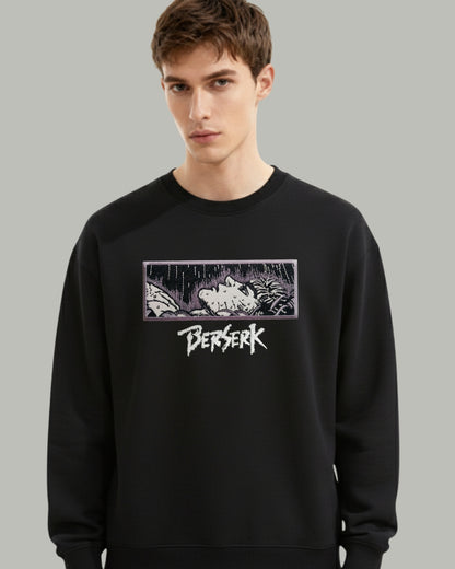 Berserk Embroidered Manga Panel Sweatshirt