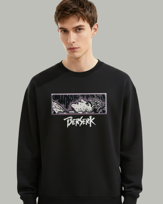 Berserk Embroidered Manga Panel Sweatshirt