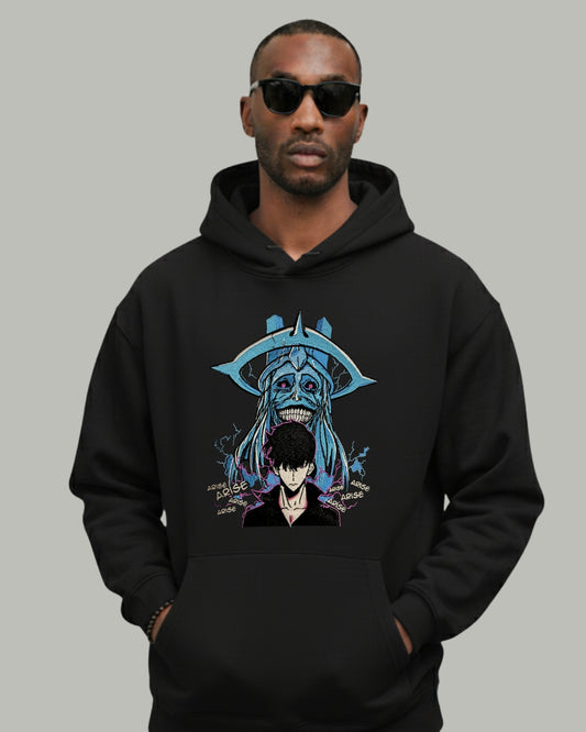 Solo Leveling “Arise” Embroidered Hoodie