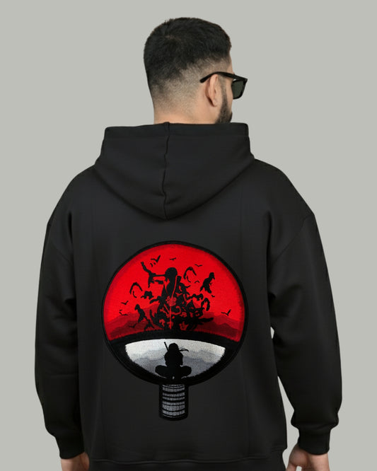Itachi Clan Symbol Embroidered Hoodie