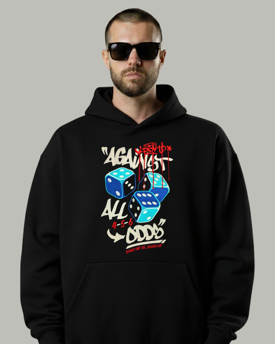 Against All Odds Embroidered Hoodie