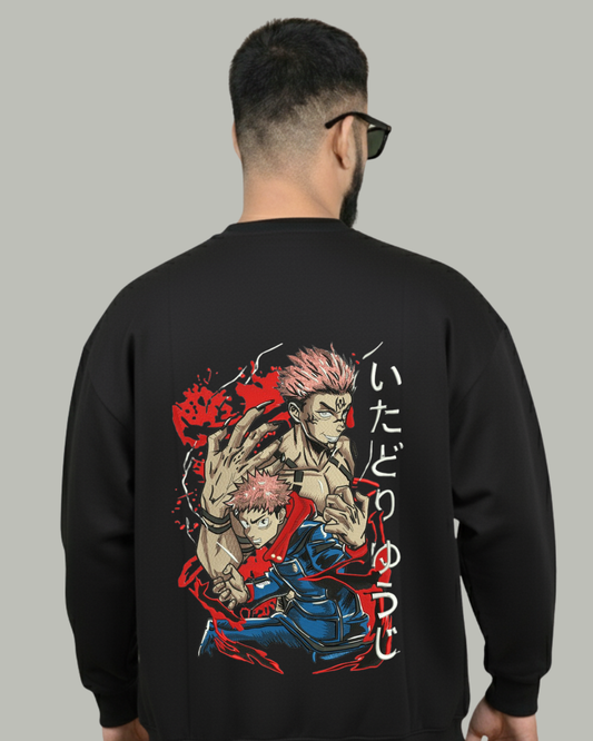 Sukuna & Yuji Itadori Embroidered Sweatshirt