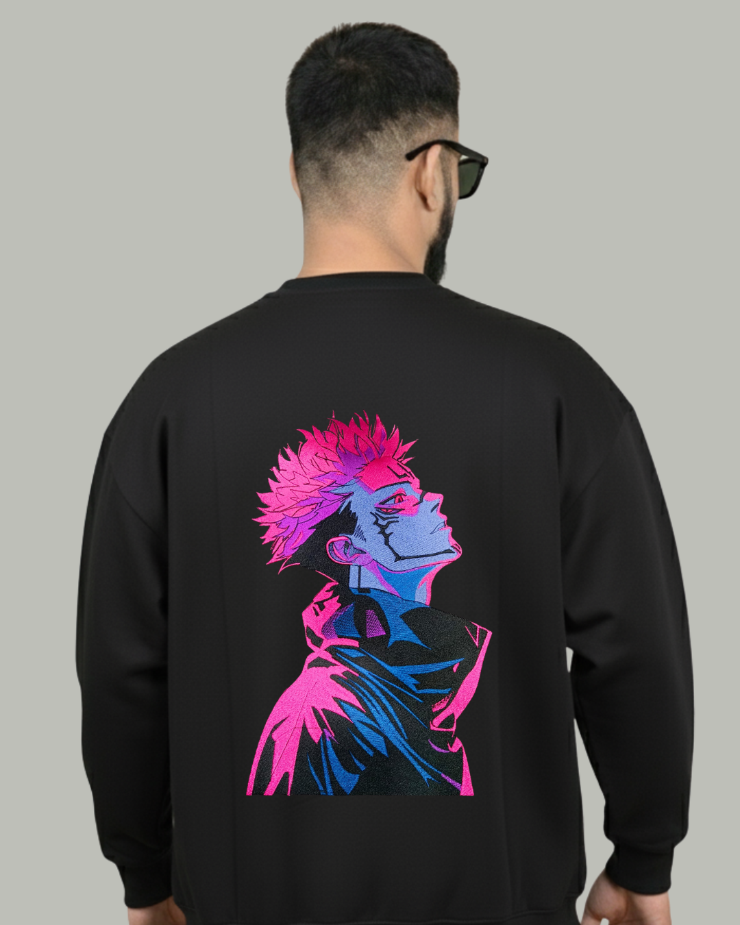 Sukuna Embroidered Sweatshirt - Kreativ Arts Inc