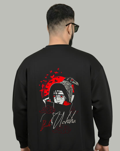 Itachi Uchiha Crow Embroidered Sweatshirt