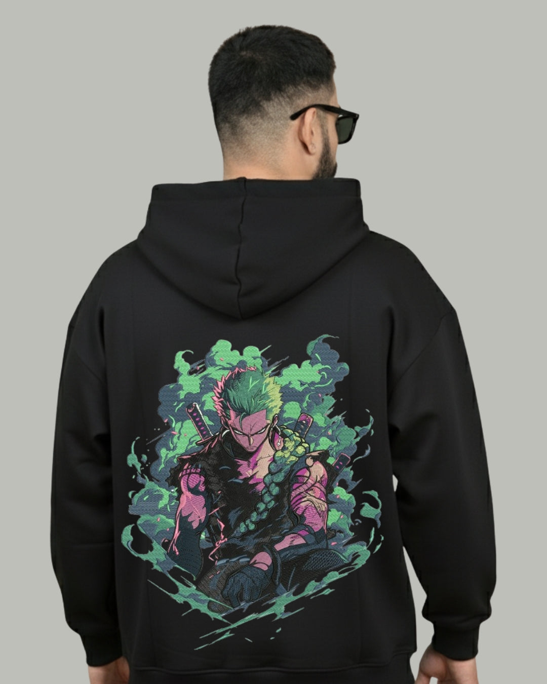 Zoro Aura Power Embroidered Hoodie