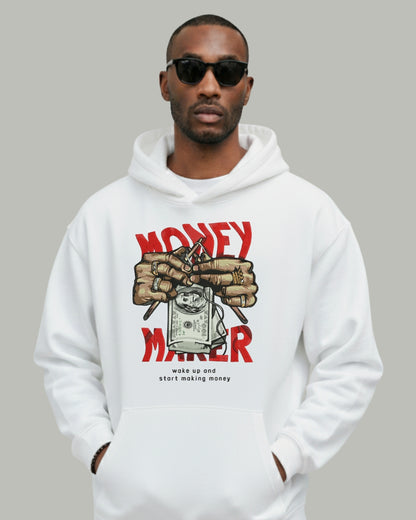 Money Maker Embroidered Hoodie
