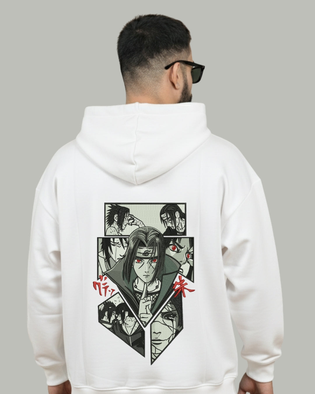 Itachi Sharingan Embroidered Hoodie
