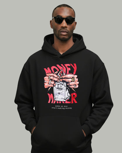 Money Maker Embroidered Hoodie