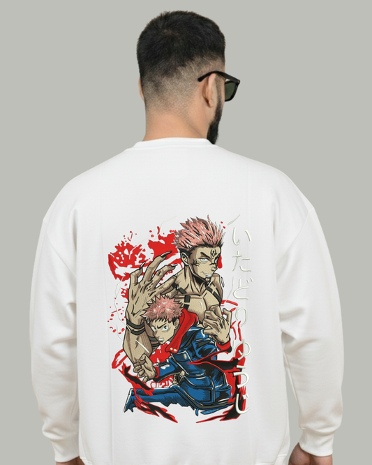 Sukuna & Yuji Itadori Embroidered Sweatshirt