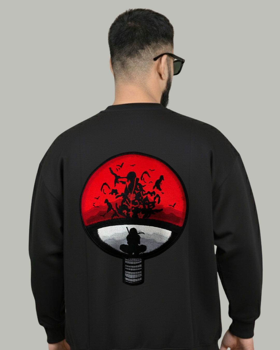 Itachi Clan Symbol Embroidered Sweatshirts