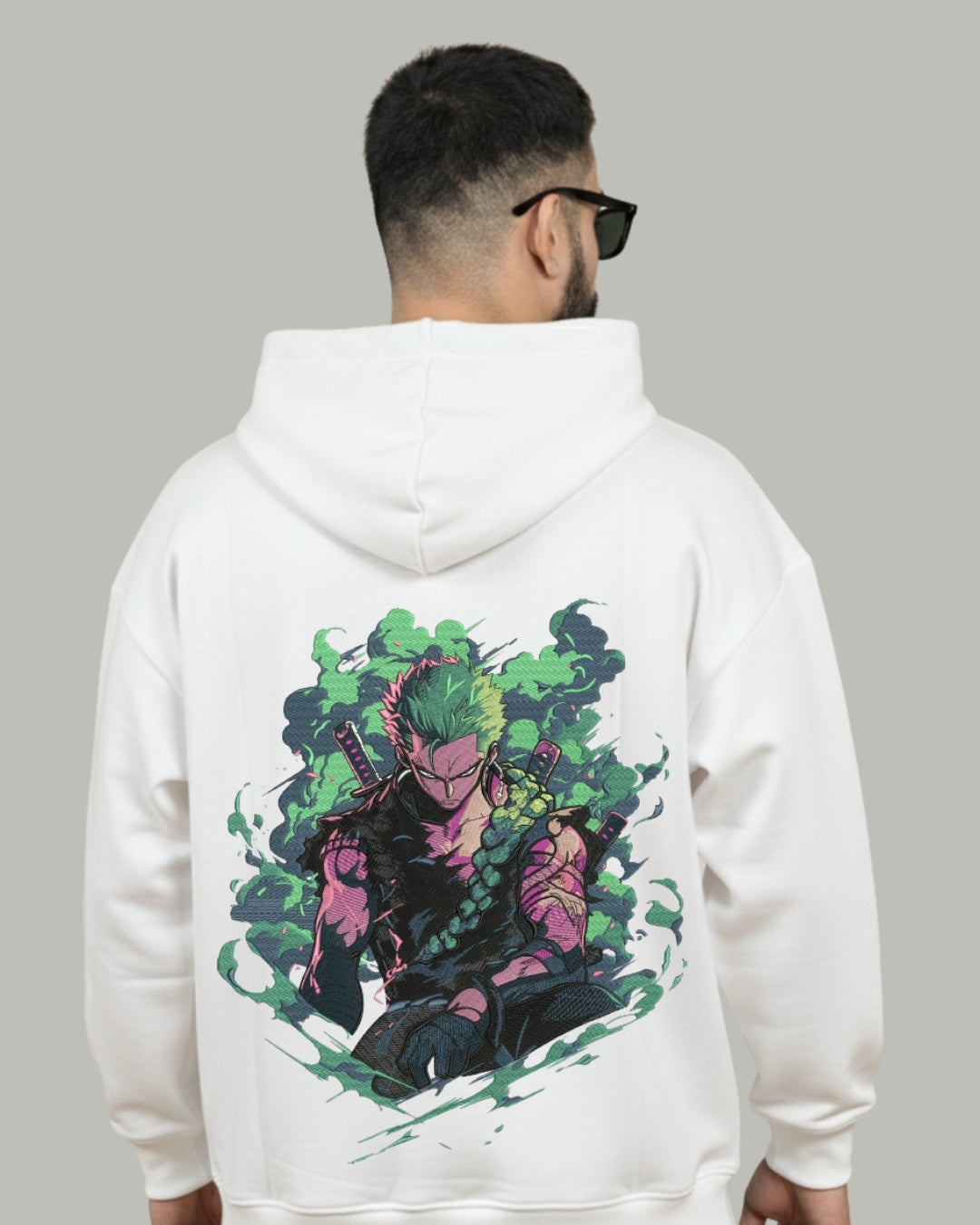 Zoro Aura Power Embroidered Hoodie