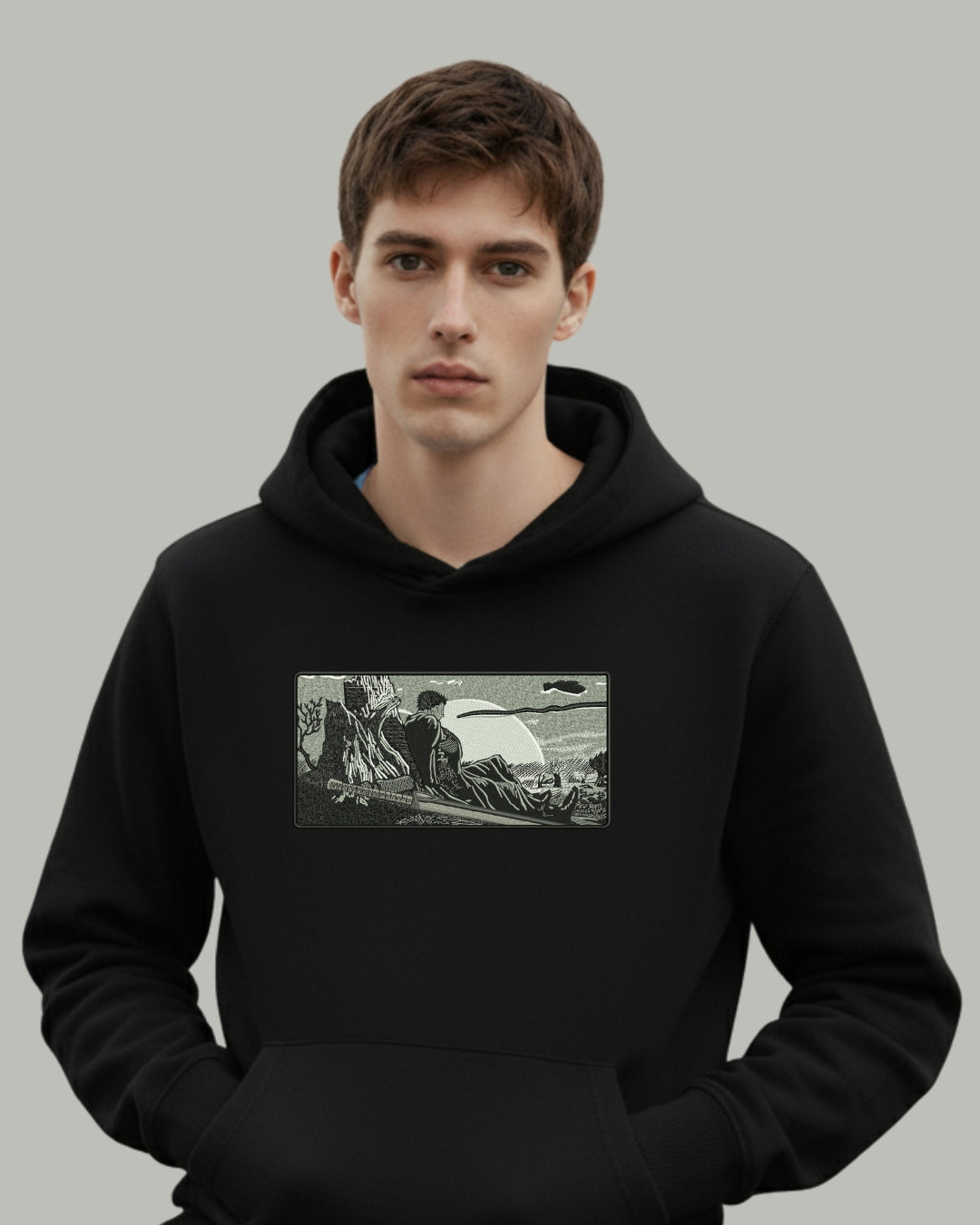 Guts Berserk Embroidered Hoodie